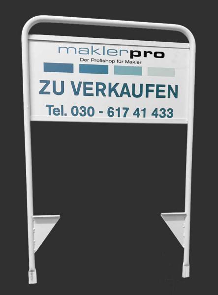 Maklerwerberahmen mit Schild